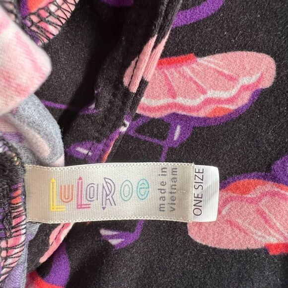 Lularoe Flamingo Tutu Leggings Size OS - Picture 3 of 3